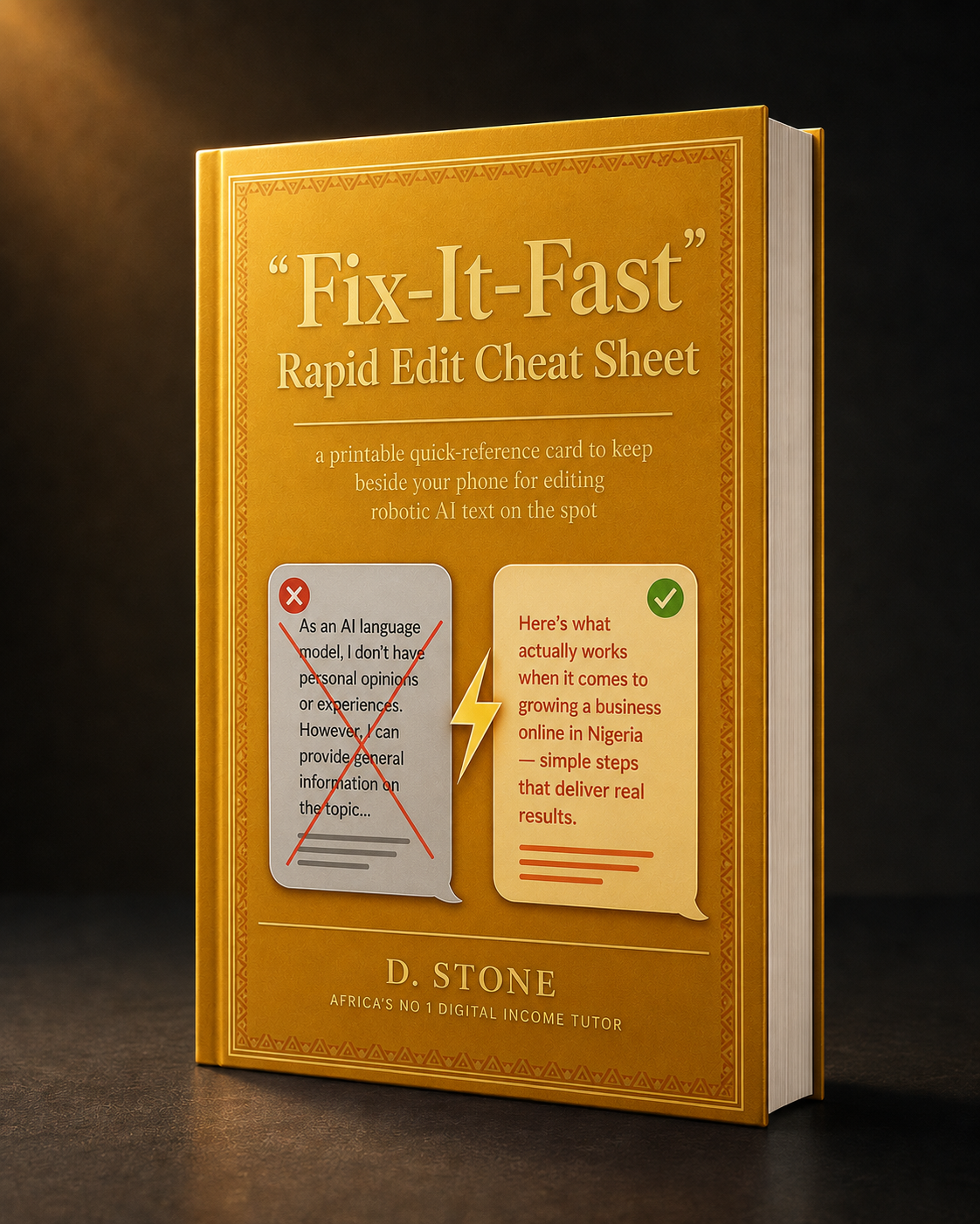 Fix-It-Fast Rapid Edit Cheat Sheet printable card