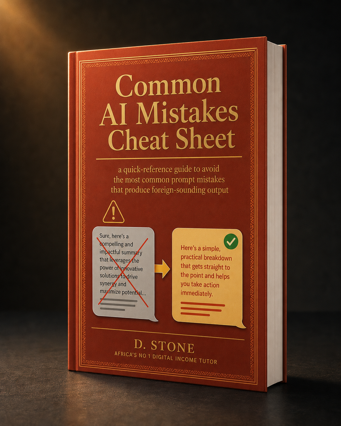 Common AI Mistakes Cheat Sheet printable guide